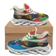 thumbnail image 1 of Zapatillas de baloncesto antideslizantes con cordones y diseño personalizado del orgullo LGBT para mujer, zapatillas populares para exteriores, viajes y fitness., 1 of 6
