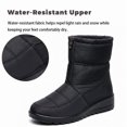 thumbnail image 4 of Knivor Women Front Zip Quilted Winter Snow Boots Fleece Lined Non‑Slip Ankle Boots for Women Cold Weather Daily Outdoor Footwear, 4 of 9