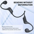 thumbnail image 2 of Mpow Bone Conduction Headphones Bluetooth 5.3 Open Ear Headphones with Mic, 10Hrs Playtime Bluetooth Headphones, IPX8 Waterproof Sports Headset Built-in 32GB Memory for Running, Cycling, Walking, 2 of 13