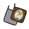thumbnail image 2 of Carolines Treasures SS1029PTHD Papillon Pair of Pot Holders, 7.5HX7.5W, multicolor, 2 of 2