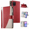 thumbnail image 1 of Funda cartera GANGXUN para Samsung Galaxy A12/M12 , cuero PU con tarjetero, cremallera, correa de mano, soporte y protección 1049°, 1 of 6