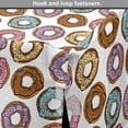 thumbnail image 4 of Donut Dog Crate Cover, Rhythmic Colorful Tasty Delicious Bakery Sprinkles Cartoon Motif on Plain Backdrop, Easy to Use Pet Kennel Cover for Medium Large Dogs, 35" x 23" x 27", Multicolor, by Ambesonne, 4 of 6