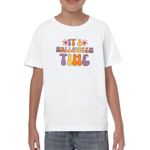 Halloween Time. Groovy Style T-Shirt Juniors -Image by Shutterstock,  Small