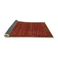 thumbnail image 2 of Ahgly Company Indoor Square Abstract Orange Modern Area Rugs, 4' Square, 2 of 4