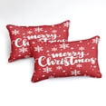 thumbnail image 7 of Move Over Christmas Comforter Set Queen Red Snowflake Christmas Bedding Microfiber Filling, 7 of 7