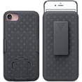 thumbnail image 7 of iPhone SE 3nd Generation Case 2022, iPhone SE 2020 Case, Holster Case, Shell & Holster Case with Built-in Kickstand, Swivel Belt Clip Holster for Apple iPhone SE 3rd Gen (2022) 8, 7, 6, 6s, 7 of 7