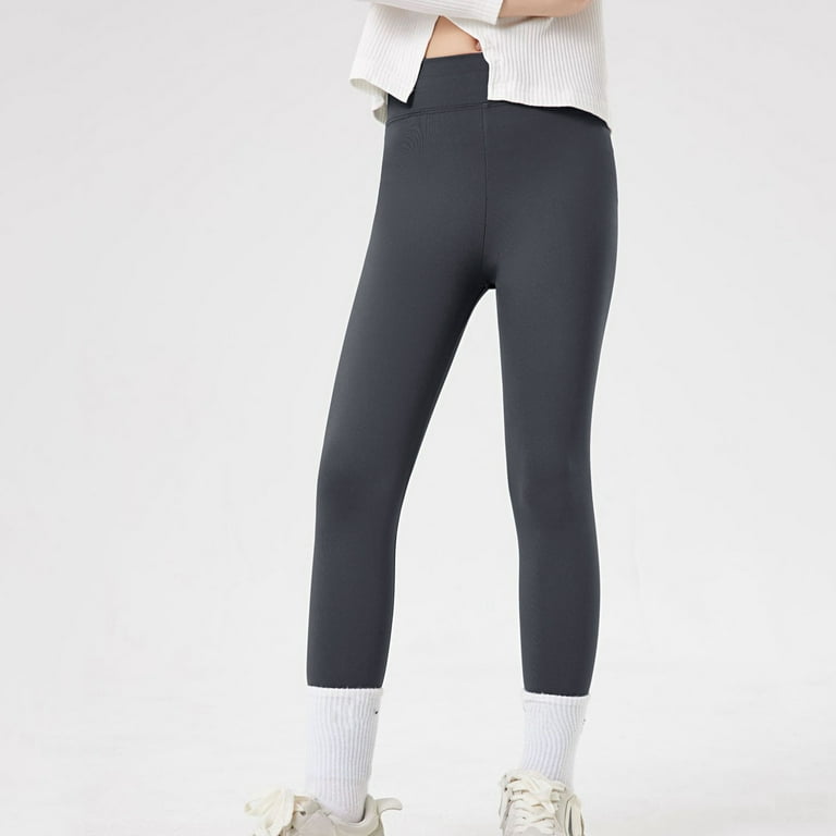 VMESZQFG Pants for Girls Soft Leggings Lime Softball Pants Kid Spring Summer Solid Color Pants Leggings High Waisted Slim Fit Pants Yoga Pants Rainbow Pants for Girls Gray Walmart