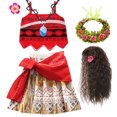 thumbnail image 1 of Disney Princess Vaiana Fantasy Niños Cosplay Moana Verano Niñas Carnaval Vestido Niños Ropa Conjunto Fiesta Navidad Disfraz Moana, 1 of 5