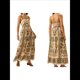 thumbnail image 3 of Vestido Maxi Floral de Verano 2025 para Mujer, Sin Mangas, con Tirantes Finos, Estampado, Fruncido, Estilo Bohemio, para Playa Verde M, 3 of 6