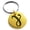 Gold, variant on Stainless Steel Euler-Mascheroni Mathematical Engraved Small Medallion Circle Charm Keychain Keyring