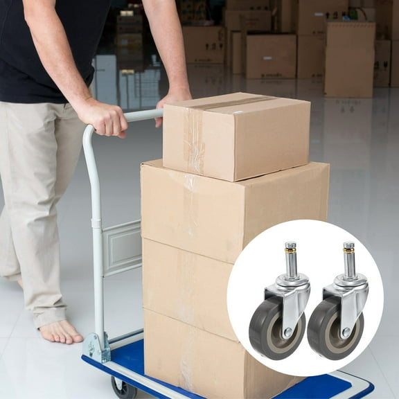 Masteelf 2pcs Replacement Wheels Shopping Cart Wheels Luggage Universal Wheel Assembly Parts For Repair And Enhanced Durability