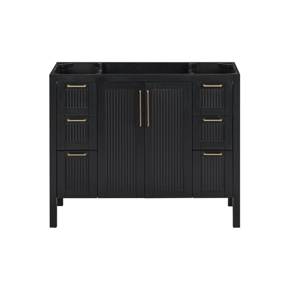 Avanity LUKA-V42-BKO Luka 42" Single Free Standing Vanity Cabinet Only - Black Oak