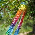 thumbnail image 3 of In the Breeze 9065 — 51-inch Rainbow Mylar Windsock — Colorful, Shimmering Mylar Ribbon Windsock, Humane Animal Deterrent, 3 of 5