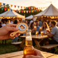 thumbnail image 4 of iZHH With Wood Handle—Available In Round And Styles; Portable For Home Use Festivals And Parties; Opens Bottled Beverages, A, 4 of 5