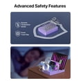 thumbnail image 4 of Estación de carga SOOPII de 6 puertos y 50 W con soporte para iWatch, color morado, 4 of 8