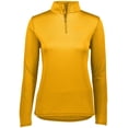 thumbnail image 5 of Ladies Attain Wicking 1/4 Zip Pullover L Gold, 5 of 5