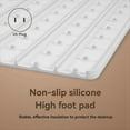 thumbnail image 2 of Foldable Flexible Silicone Household Table Hot Plate, 3-Speed Adjustable Temperature Food Heating Pad US Plug,1 * Inspection board 1 * Beauty Power Line,White, 2 of 9