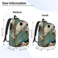 thumbnail image 3 of Honeii Abstract Dalmatian Art Print Canvas College Laptop Backpack, Durable Rucksack Travel Notebook Bag School Backpack Book Bag for Men Women-Medium, 3 of 7