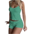 thumbnail image 3 of Wiyuqeen Pajama Sets for Women 2 Piece Cami and Shorts Loungewear Sets Stars Graphic Soft Pj Lounge Set Sleep Sleepwear, 3 of 8