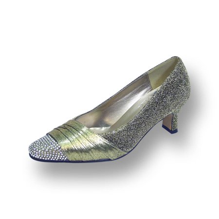 

FLORAL Dolly Women s Wide Width Glittery Metallic Dress Pumps