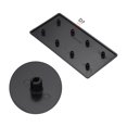 thumbnail image 3 of Standard Plastic Rectangle Aluminum Extrusion End Cap Black 80x160mm 6pcs, 3 of 4