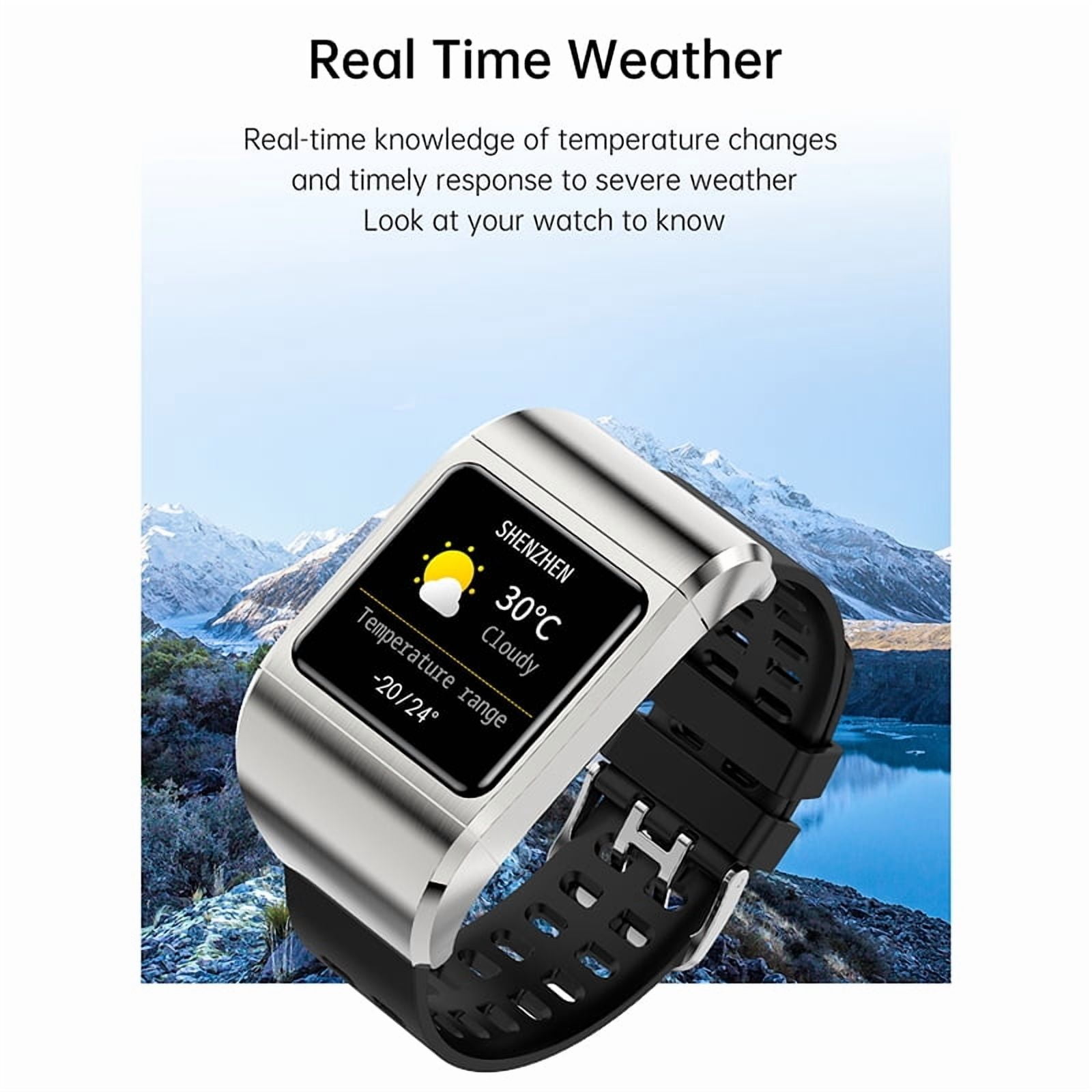 Rainbuvvy G36Pro smart watch 1.3-inch portable Bluetooth headset with built-in charging compartment AI voice assistant Android 4.0/iOS9.0 sports watch