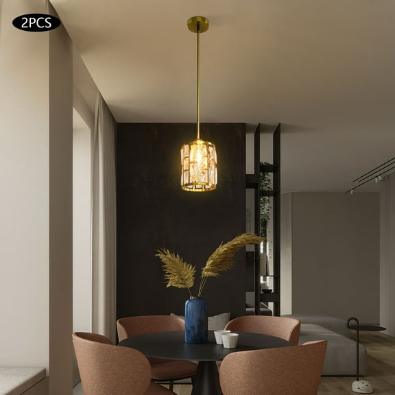 110 V Gold Ceiling Mounted Light Modern Ceiling Light 2 PCS Ceiling Light Fixture for Homes, Hotels