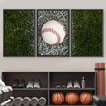 thumbnail image 2 of wall26 Framed Canvas Print Wall Art Baseball on White Foul Line in Field Sports Athletes Photography Modern Rustic Scenic Relax/Calm Colorful for Living Room, Bedroom, Office - 16"x24"x3 BL, 2 of 5