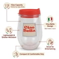 thumbnail image 3 of Just Feed Me by Jessie James Decker 12oz Printed Tumbler, Ciao Bella, 3 of 8