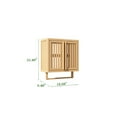 thumbnail image 7 of Smuxee Bamboo Bathroom Storage Cabinet with Bathroom Shelf and Towel Bar,Medicine Cabinet Storage, 7 of 7