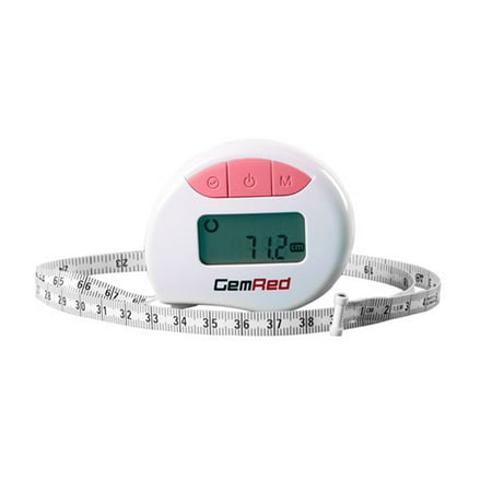

GemRed Digital Measuring Tape Accurately Measures Body Part Circumferences Digital Display Records Results Measurements Pink