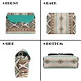 thumbnail image 2 of SCRAWLGOD American Tribal Print Beige Cyan Womens Crossbody Bags Lightweight Stain Resistant Sling Cell Phone Purse, Waterproof Fashion Small Crossbody Bags Women, 2 of 7
