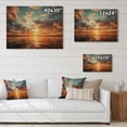thumbnail image 4 of Designart "Reverie in Blue and Orange Sky Photo" Landscapes Print on Natural Pine Wood, 4 of 5