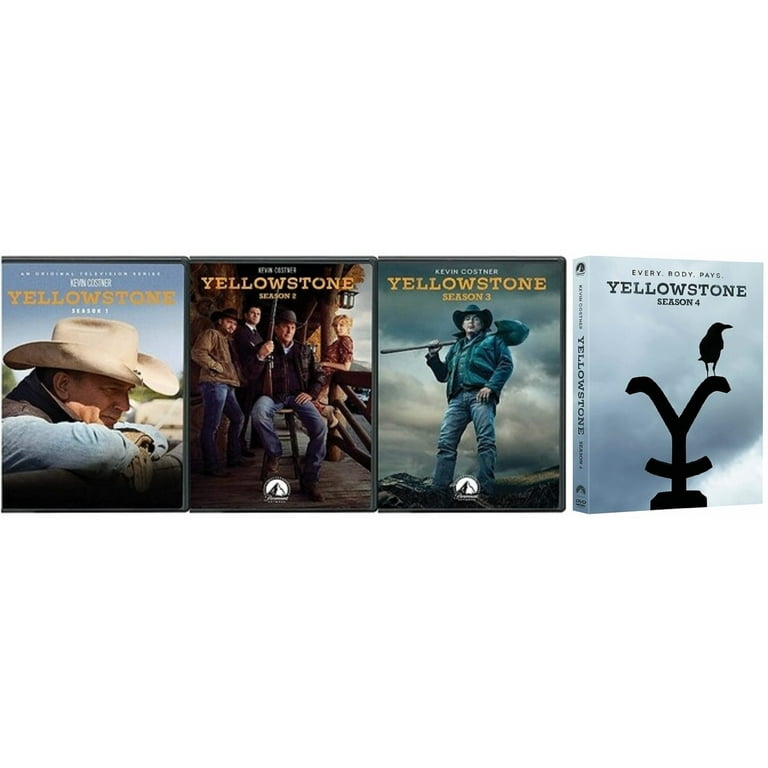 Yellowstone Complete Seasons 1 2 3 4 Kevin Costner 17 DVD