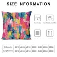 thumbnail image 5 of SHANXI Throw Pillow Covers Vibrant Trendy and Ethnic Collection Fashion Pink 12x12in, 5 of 5
