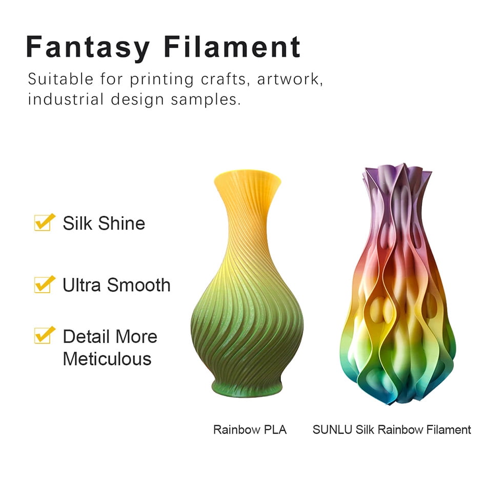 1.75 Silk PLA Filament for 3D Printer Texture 3D Printing Materials