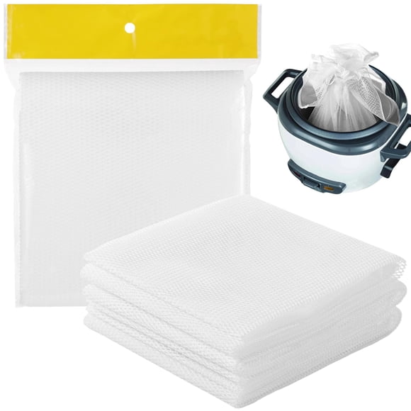 4 Pcs Filet à Riz, 43.3 PoucesÃ?39.4 Pouces Filet de Cuisson pour Sushi, Cuiseur à Riz Antiadhésif à Mailles Fines, Serviettes de Table, Filets à Riz en Tétoron, Chiffons de Cuisson à la Vapeur pour Maisons