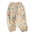 thumbnail image 5 of Nyeemya Boys Girls Casual Pants Summer Cute Graphic Lightweight Bloomers Toddler Kids Pull-on Harem Colorful Hearts 120, 5 of 7