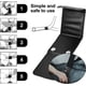 thumbnail image 3 of Negro - Juego de 2 ajustadores de cinturón de seguridad de cuero PU, ajustador de cinturón de seguridad, posicionador de cinturón de seguridad de automóvil 5 x 5,5 cm,, 3 of 5
