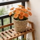 thumbnail image 1 of Maceta de mimbre tipo cesta | Contenedor para arreglos florales de imitación | Soporte decorativo para plantas para la decoración del hogar, jardín e interiores, 1 of 6