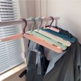 thumbnail image 2 of Gancho de suspensión plegable de viaje con clip Juego de viaje de negocios Percha de secado portátil Calcetines Clip de secado de lencería Verde + Azul + Rosa + Gris Blanco total 4pcs TUNC Sencillez, 2 of 5