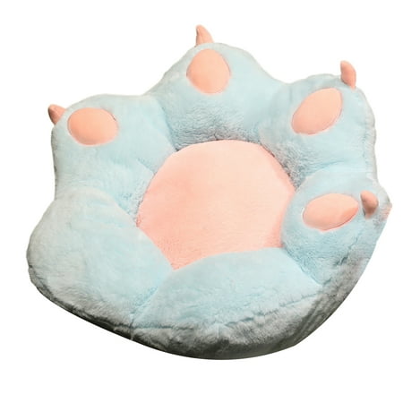 

LSFYSZD Cozy Soft Plush Mat Cute Animal Cat Paw Shape Seat Cushion Office Chair Pillow Lazy Sofa Accessories