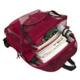 thumbnail image 3 of Solid Color Transparent See Through Mesh Stadium Approved Backpack for Travel and Commuting in Red, 3 of 7