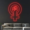 thumbnail image 4 of Handmadetneonsign Girl Power Neon Light, Girl Line Neon Sign, Girl Led Light, Woman Led Sign, 4 of 5