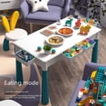 thumbnail image 3 of Compatible con bloques de construcción de partículas grandes Lego, juguete de bricolaje, mesa de bloques de construcción multifuncional para niños, mesa de estudio ensamblada con, 3 of 4