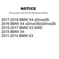 thumbnail image 2 of Transit Auto Front Hub Bearing Assembly Disc Brake Rotors and Semi-Metallic Pads Kit for Car BMW X3 X4 KBB-105277, 2 of 11