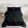 thumbnail image 2 of Homewish Kawaii Cat Print Bedding Comforter Set for Teens, Cartoon Kitten Lover Twin Comforter Sets, Simple Art Style Reversible Bedding Set, Microfiber Bedroom Decor, 2-Piece, 2 of 8
