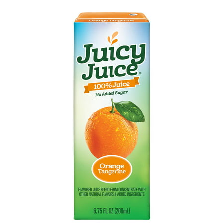 Juicy Juice 100 Percent Orange Tangerine Juice, 6. 75 Fluid Ounce -- 32 per