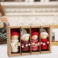 thumbnail image 1 of Árbol de Navidad Papá Noel Muñeco de Nieve Colgante de Lana onlyliua Decoraciones Navideñas, 1 of 6