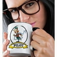 thumbnail image 2 of 3dRose, Funny Worlds Greatest Female Pilot Cartoon, 11oz Two-Tone Black Mug, 2 of 7